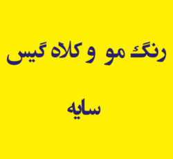 رنگ مو و  کلاه گیس سایه